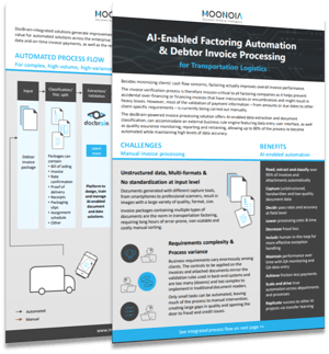 docBrain Invoice Factoring Automation